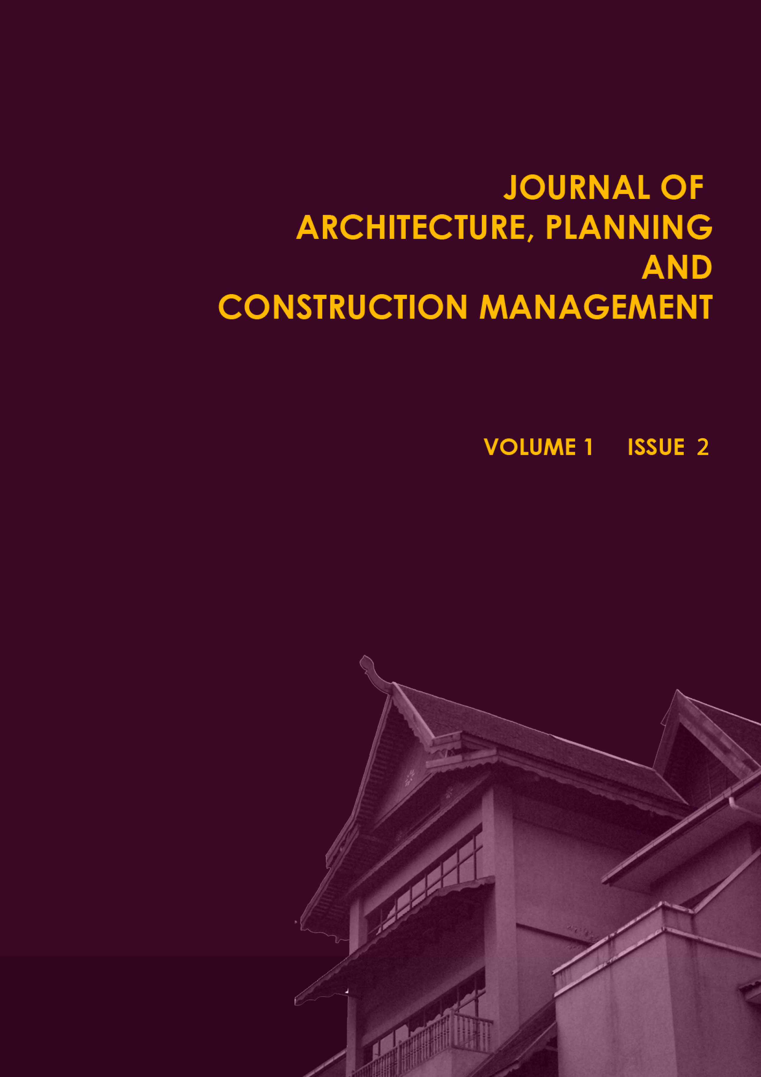 					View Vol. 1 No. 2 (2011): Journal of Architecture, Planning and Construction Management (JAPCM)
				