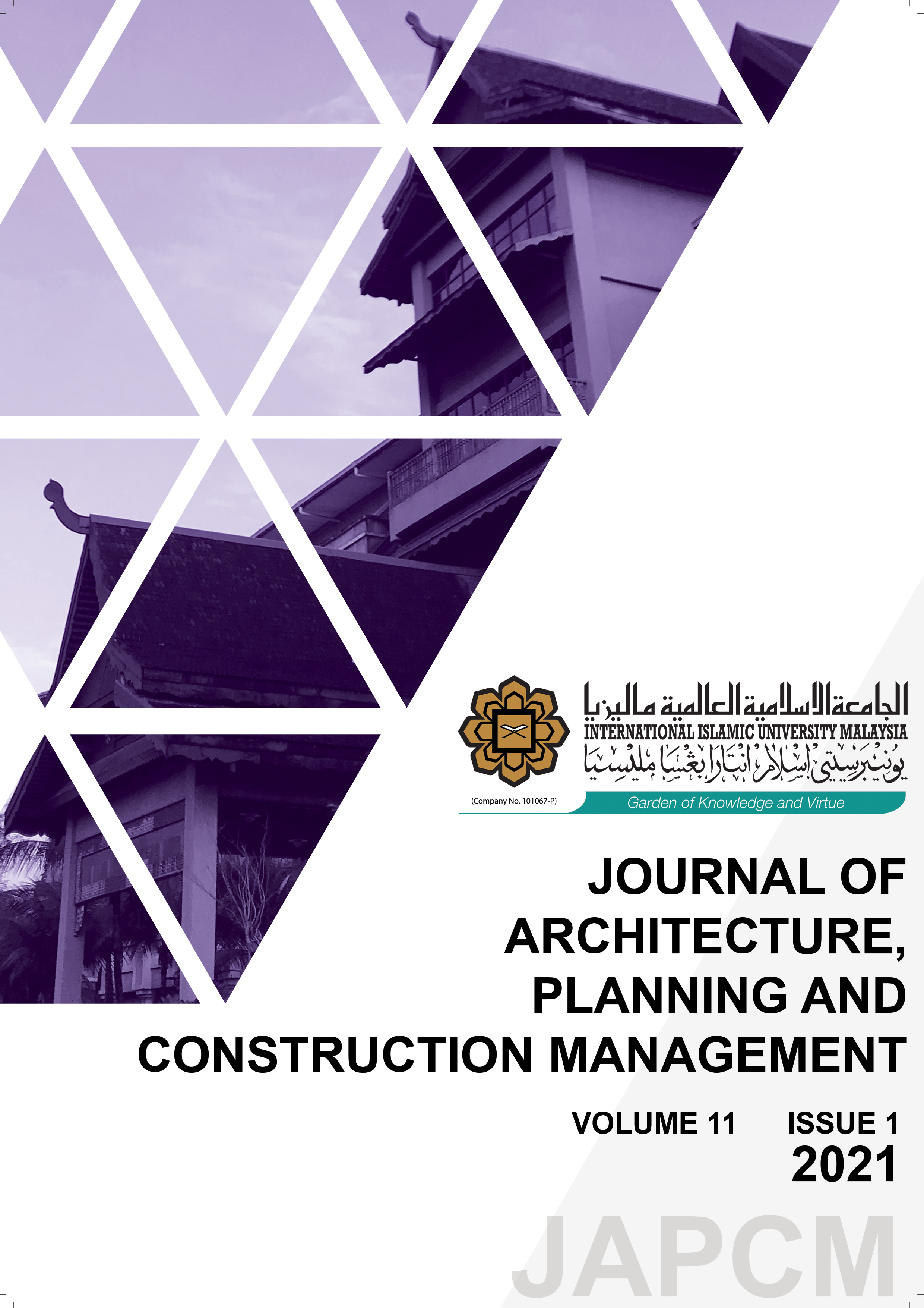					View Vol. 11 No. 1 (2021): Journal of Architecture, Planning and Construction Management
				
