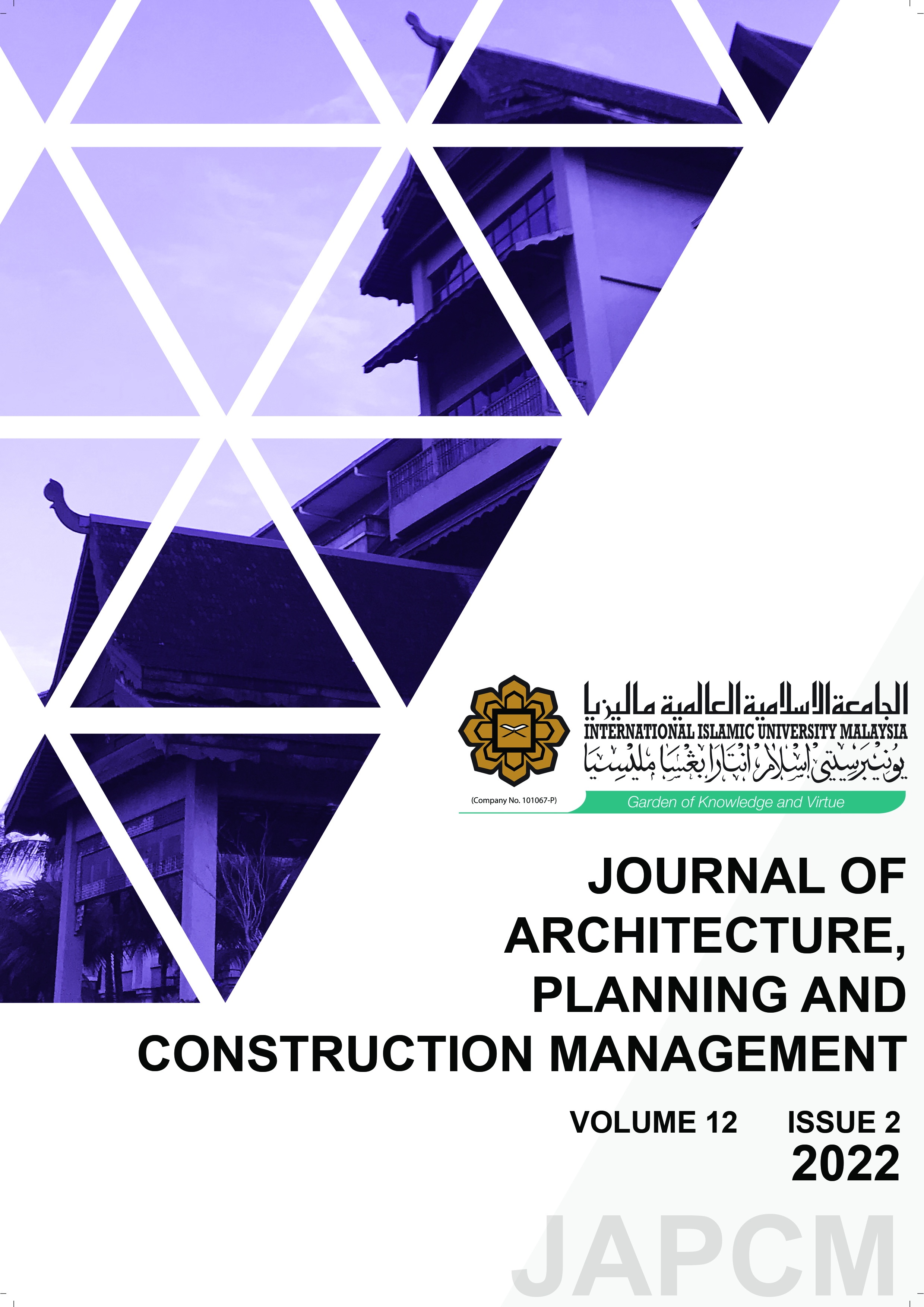 					View Vol. 12 No. 2 (2022): Journal of Architecture, Planning and Construction Management (JAPCM) 
				