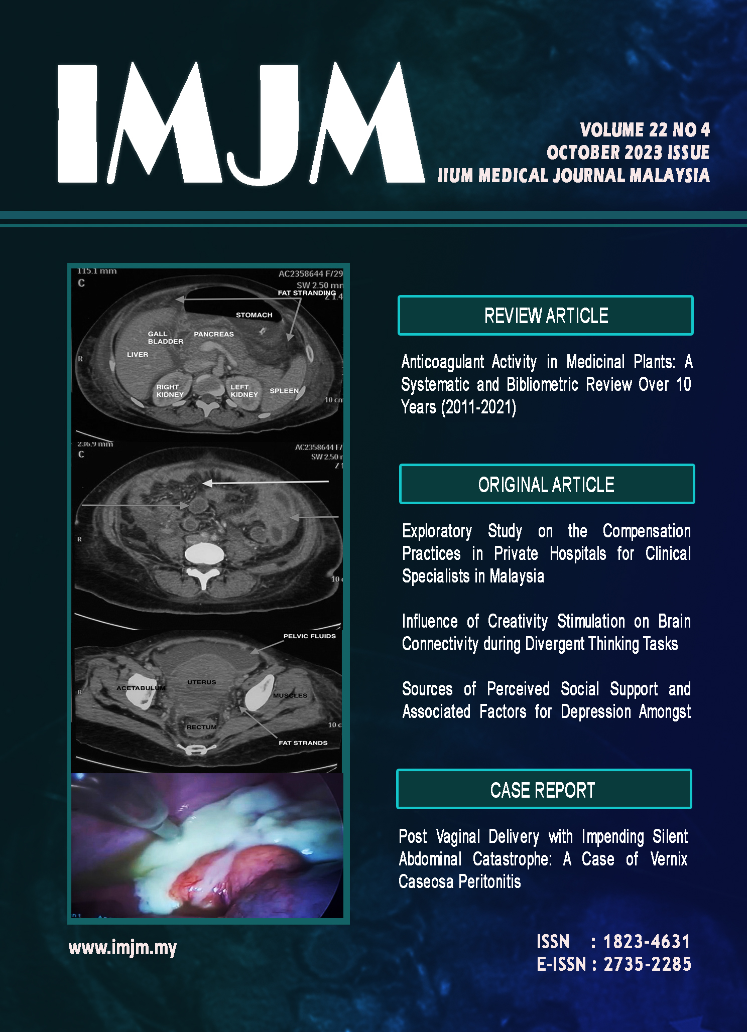 					View Vol. 22 No. 4 (2023): IIUM Medical Journal Malaysia - October 2023
				