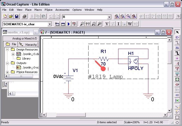 Circuit Ready for PSpice Simulation