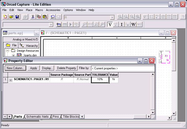 Orcad Capture: Make 10% Tolerance Resistor