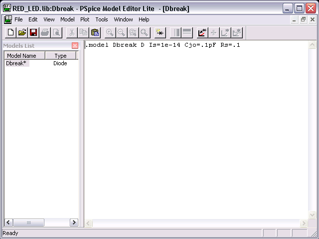 Breakout Diode Model before Editing