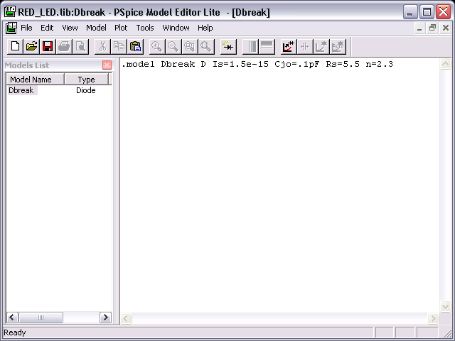 Breakout Diode Model after Editing