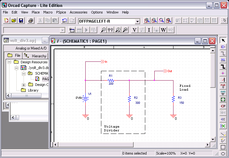 Voltage Divider for Worst Case/Monte Carlo Analysis