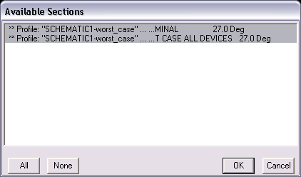 Simulation Results: Available Sections